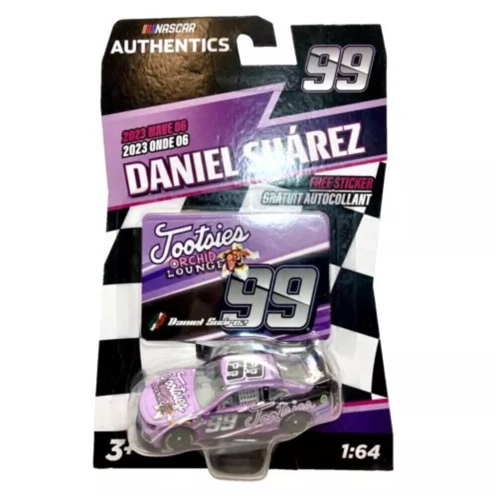 Nascar Authentics Tootsies Daniel Sua'rez 99 Wave 06 SKU-27661 Race Car NIP 2023
